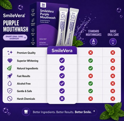 SmileVera Purple Mouthwash